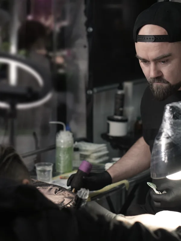 black and grey black and grey татуировка на forearm #93895 | Тату мастер Valentin DUDKO