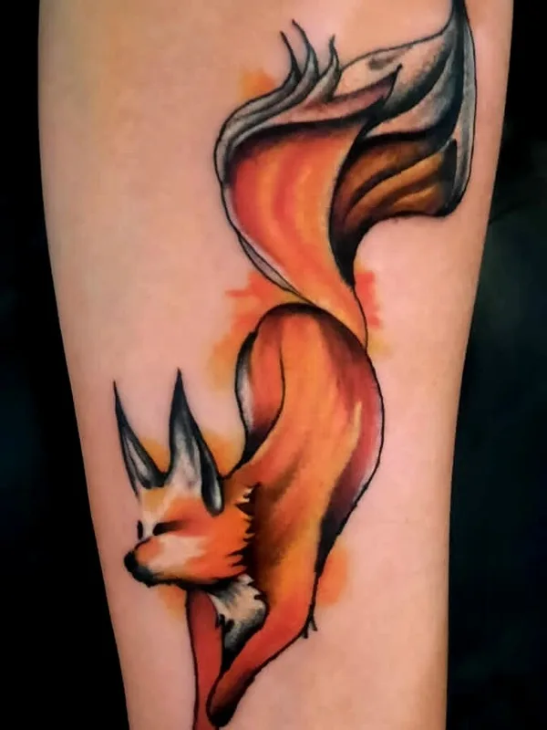 color watercolor татуировка на forearm #91927 | Тату мастер Вячеслав Меньщиков