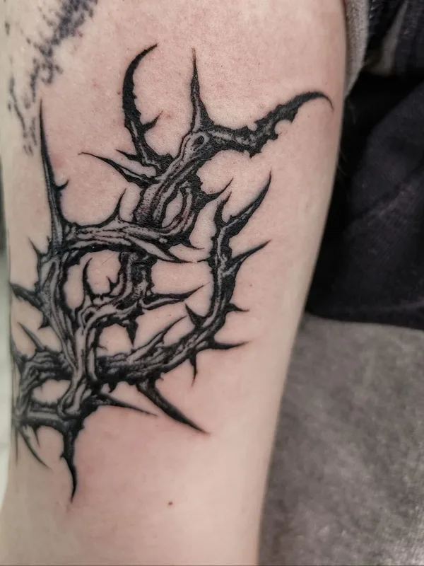 black blackwork tatuaje en forearm #91765 | Tatuador Slava Deviline