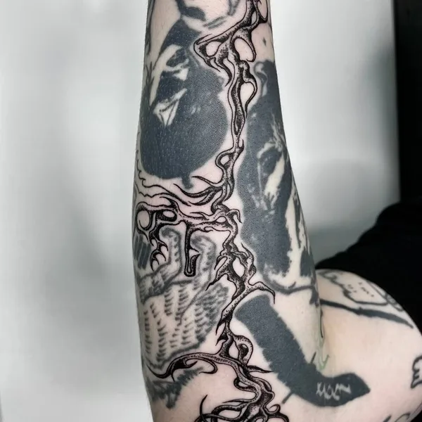 Horror tattoo by Slava Deviline in Ярославль