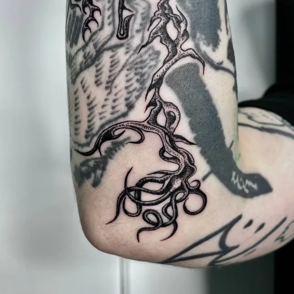 Horror tattoo by Slava Deviline in Ярославль
