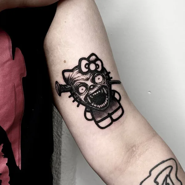 Horror tattoo by Slava Deviline in Ярославль