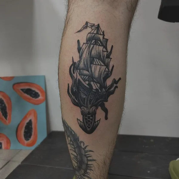 Horror tattoo by Slava Deviline in Ярославль