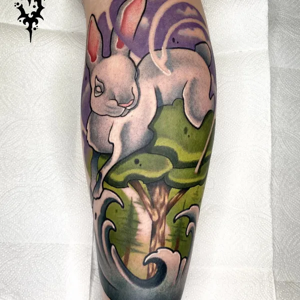 Neo Traditional tattoo by Женя Yudzhin in Зеленоградский