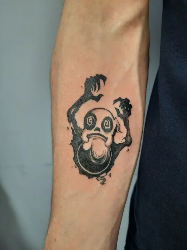 male black and grey blackwork татуировка на forearm #91919 | Тату мастер Leila Askerova