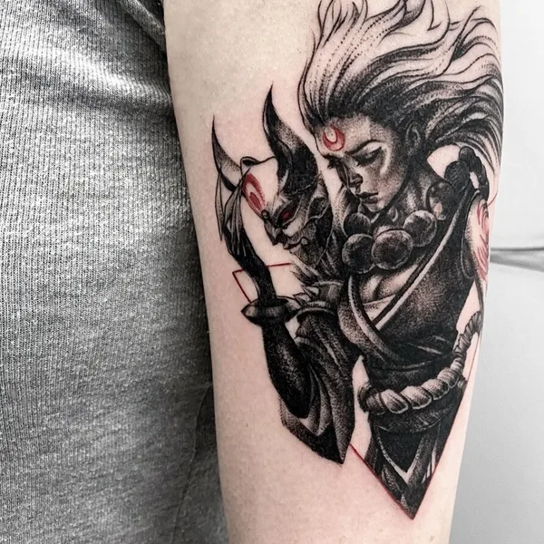 Black & Grey tattoo by Masha Kiselchan in Барнаул