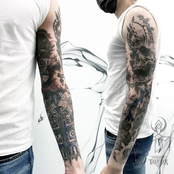 Black & Grey tattoo by Masha Kiselchan in Барнаул