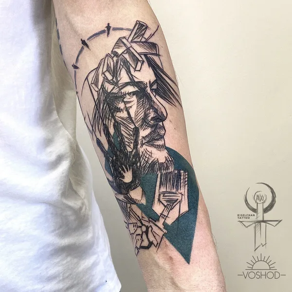 Black & Grey tattoo by Masha Kiselchan in Барнаул