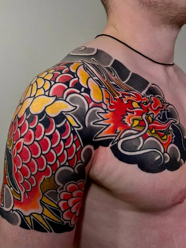 male color japanese tatuaje en shoulder #92164 | Tatuador Иван Шляпников