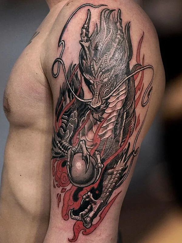 male color japanese татуировка на upper arm #92181 | Тату мастер Александр Лука