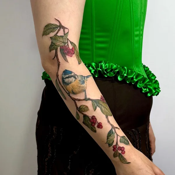 Ботаника tattoo by Полина RedHead in Санкт-Петербург