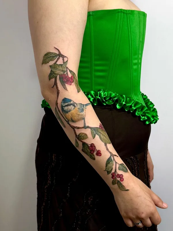 female color realism татуировка на arm #99775 | Тату мастер Полина RedHead