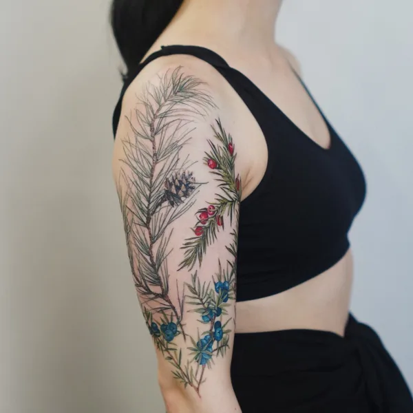 Ботаника tattoo by Полина RedHead in Санкт-Петербург