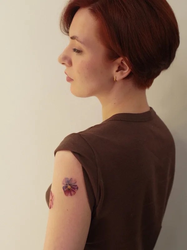 female color realism татуировка на shoulder #99774 | Тату мастер Полина RedHead