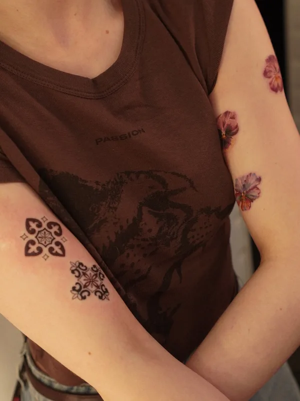 female color realism татуировка на arm #99780 | Тату мастер Полина RedHead