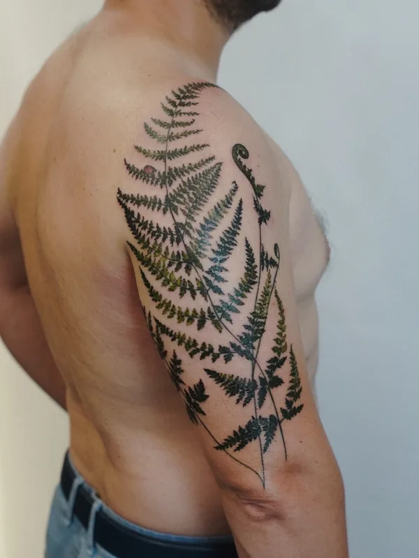 male color realism татуировка на shoulder #99779 | Тату мастер Полина RedHead