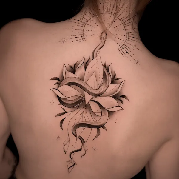Feminine tattoo by Евгений Коваль in Moscow