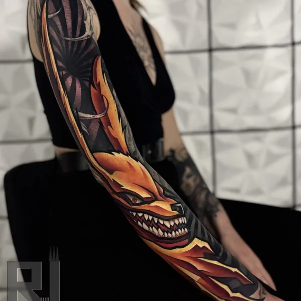 Neo Traditional tattoo by Никита Романов in Moscow