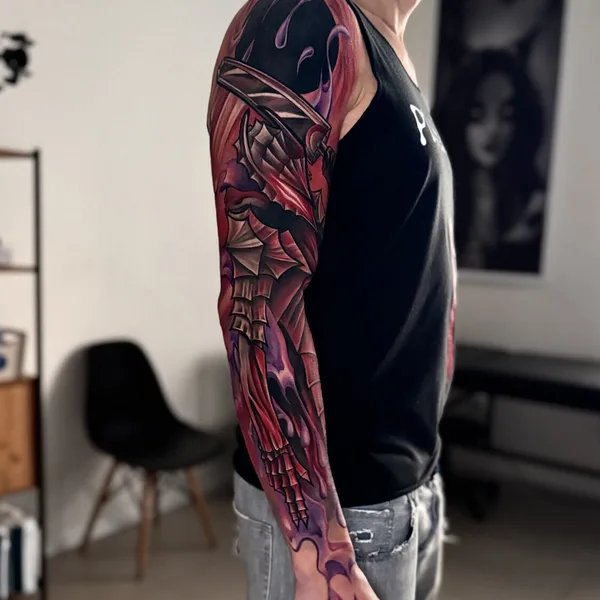Neo Traditional tattoo by Никита Романов in Moscow