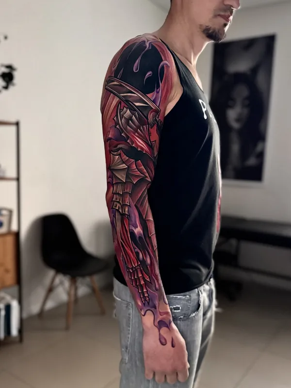 male color anime 타투 부위 sleeve #95884 | 타투이스트 Никита Романов