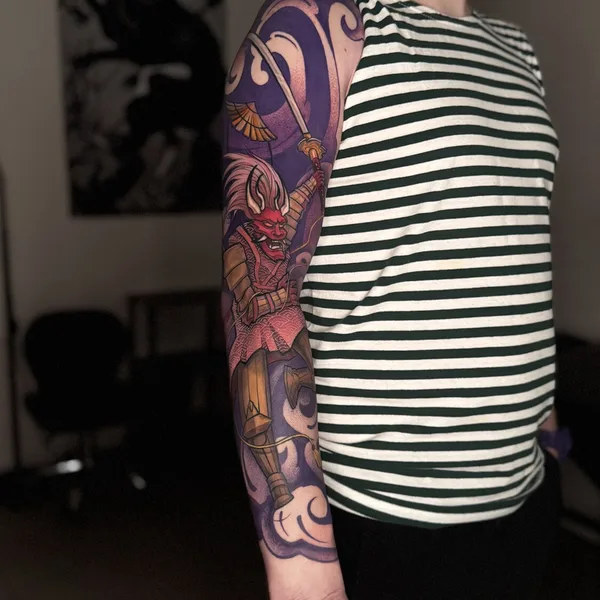 Neo Traditional tattoo by Никита Романов in Moscow