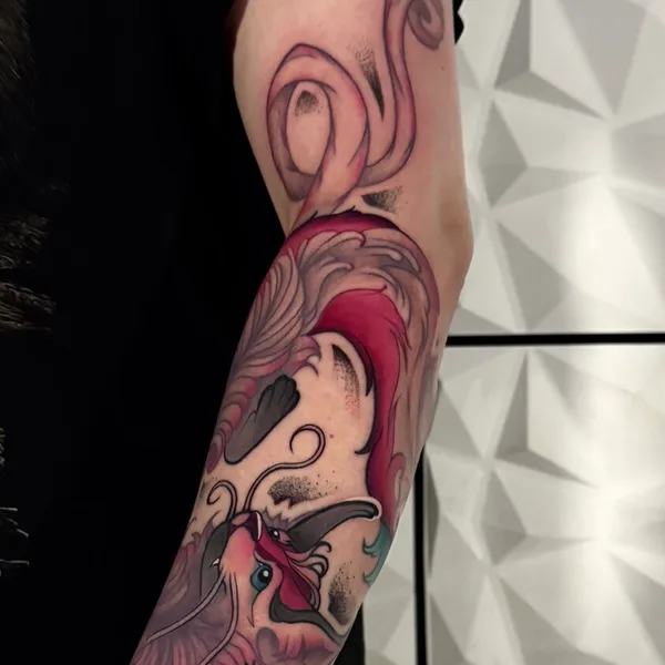 Neo Traditional tattoo by Никита Романов in Moscow