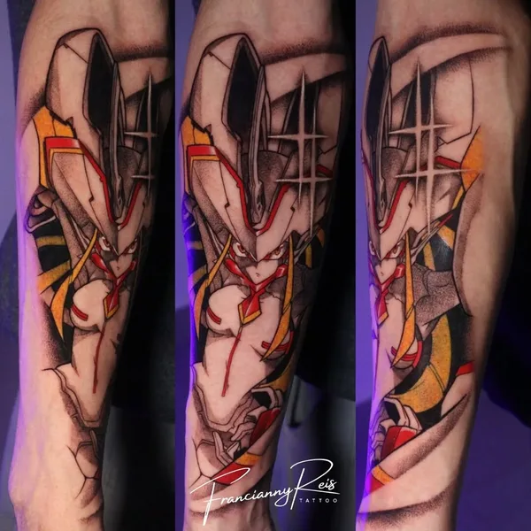 Anime tattoo by Francianny Reis in Goiânia
