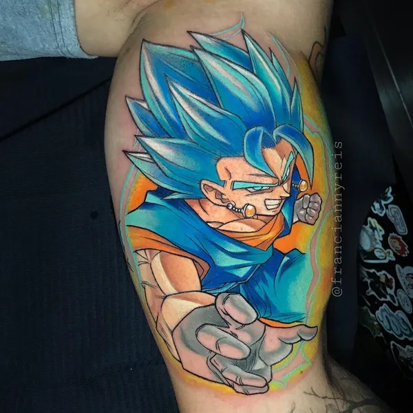 Anime tattoo by Francianny Reis in Goiânia