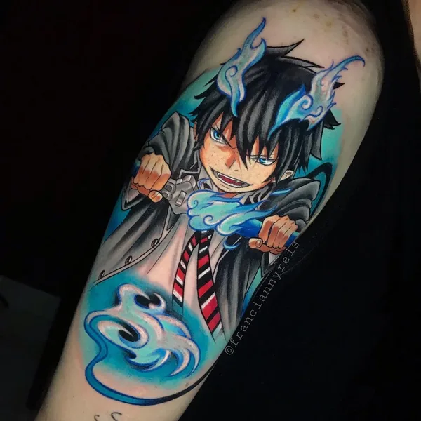 Anime tattoo by Francianny Reis in Goiânia