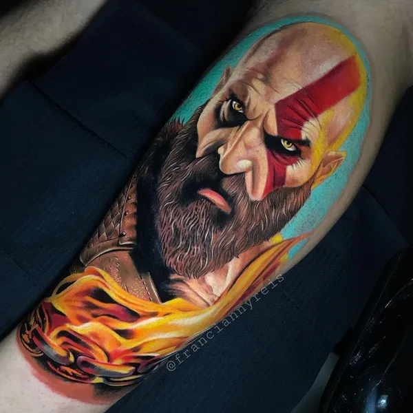 Anime tattoo by Francianny Reis in Goiânia