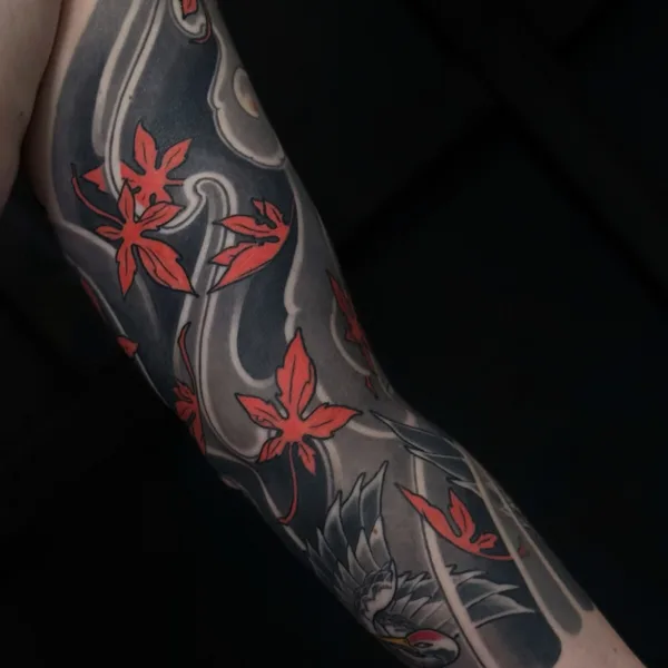 Japanese tattoo by Gerhard Pomorskiy in Moscow
