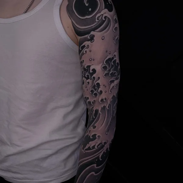 Japanese tattoo by Gerhard Pomorskiy in Moscow