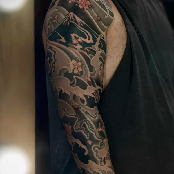 Japanese tattoo by Gerhard Pomorskiy in Moscow