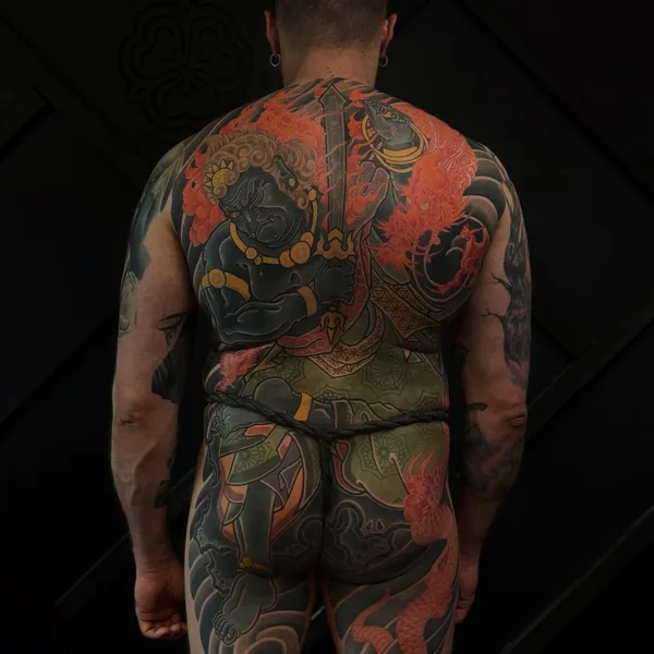 Japanese tattoo by Gerhard Pomorskiy in Moscow