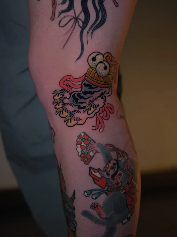 color japanese татуировка на thigh #100837 | Тату мастер Gerhard Pomorskiy