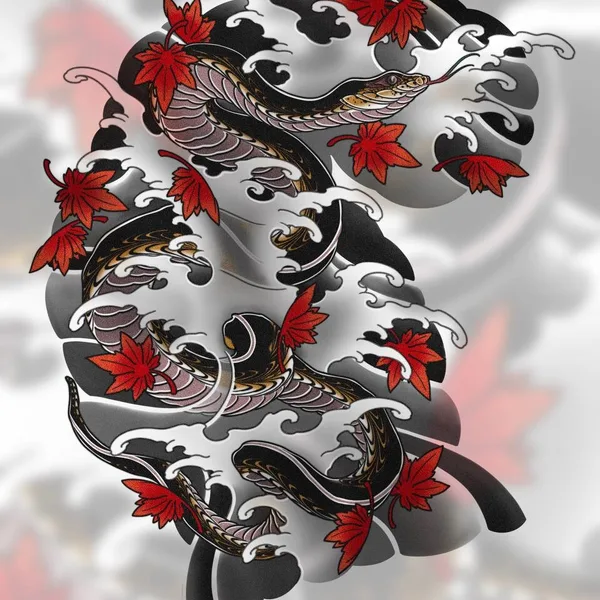 Japanese tattoo by Gerhard Pomorskiy in Moscow