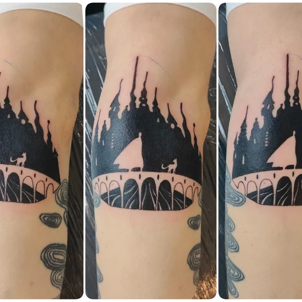 Abstract tattoo by Anna Chepusenko in Moscow