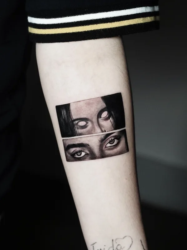 female blackandgrey microrealism татуировка на forearm #96953 | Тату мастер Daniel Escalante