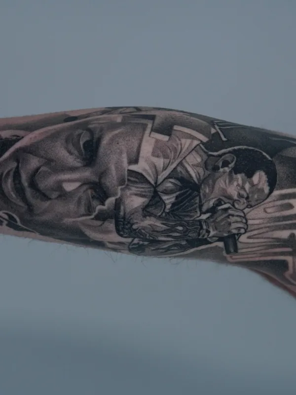 black and grey realism tattoo on forearm #92741 | Tattoo Artist Lucian Tatar