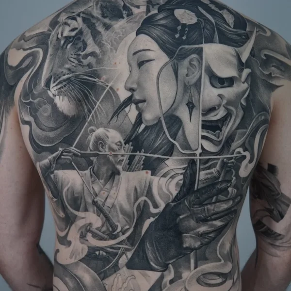 Japanese tattoo by Lucian Tatar