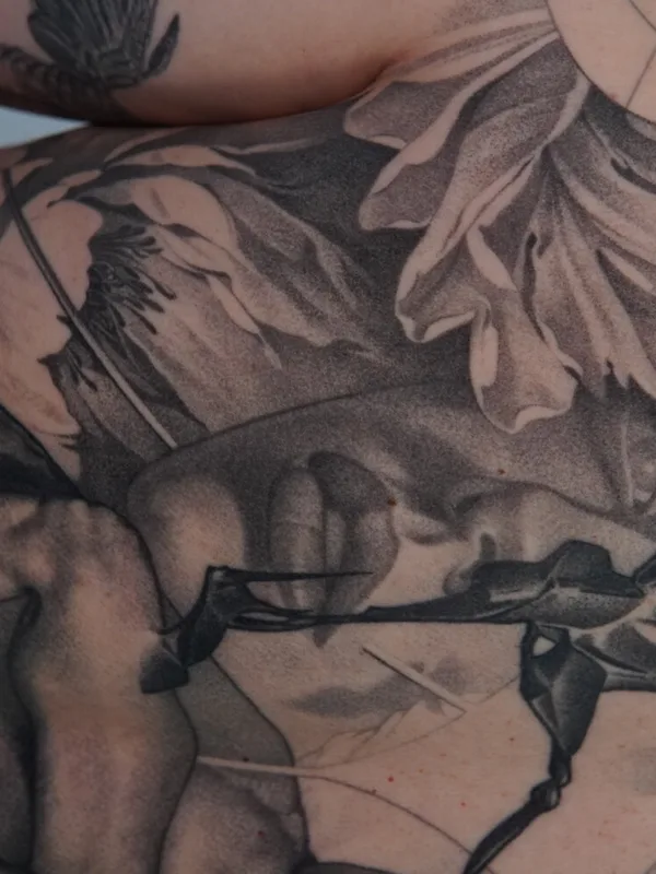 black and grey realism tattoo on shoulder #92745 | Tattoo Artist Lucian Tatar