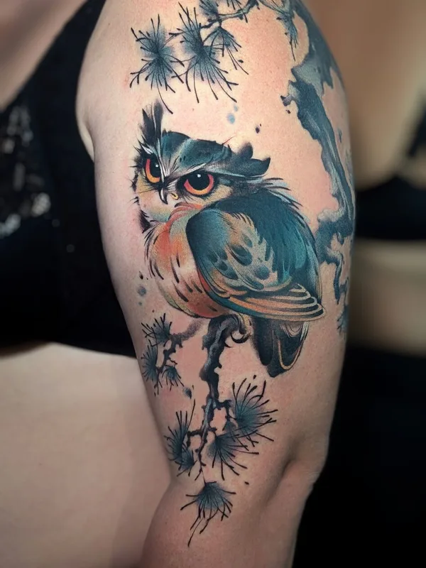 female color japanese татуировка на upper arm #92804 | Тату мастер Ninel Dmitrieva