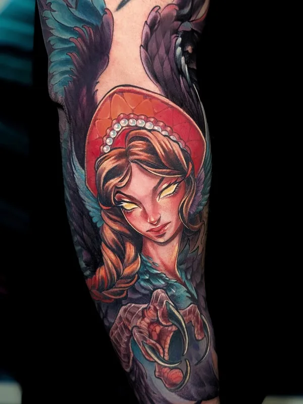 color illustrative татуировка на forearm #92806 | Тату мастер Ninel Dmitrieva