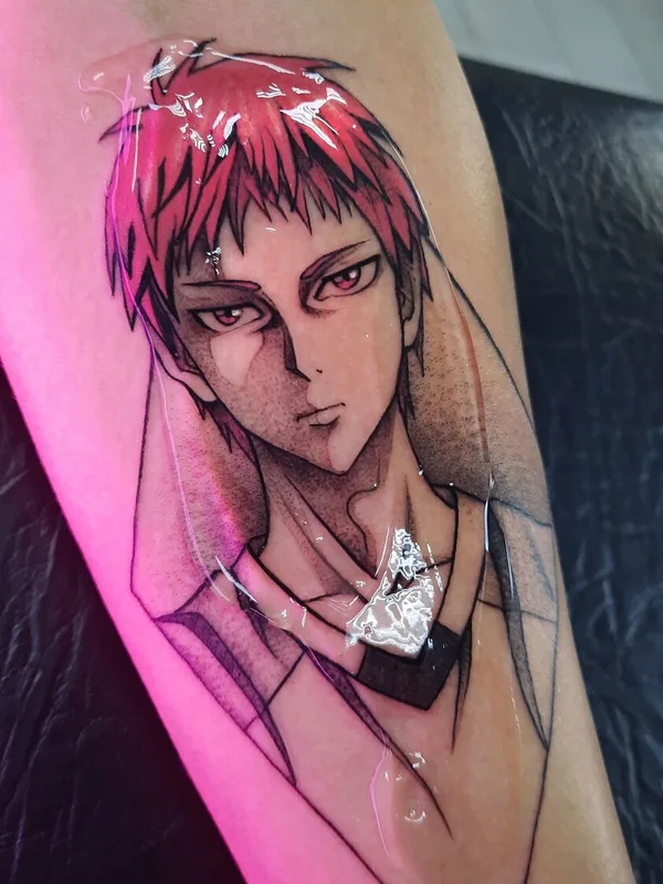 male color anime tatuaje en forearm #92874 | Tatuador Алиса Лисова