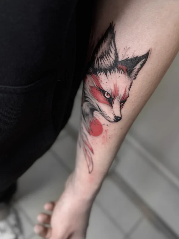 male color graphic tatuaje en forearm #92881 | Tatuador Алиса Лисова