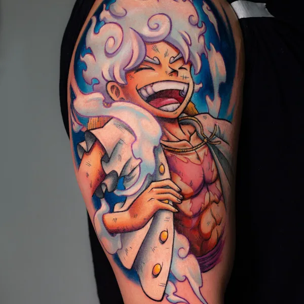 Anime tattoo by Rogério Opix in São Paulo