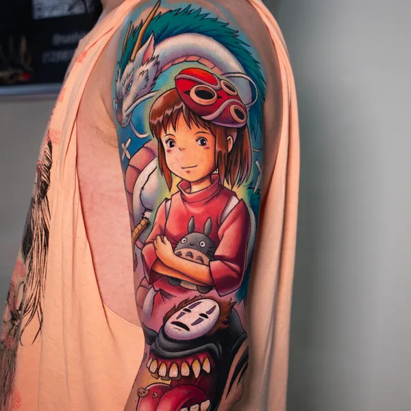 Anime tattoo by Rogério Opix in São Paulo