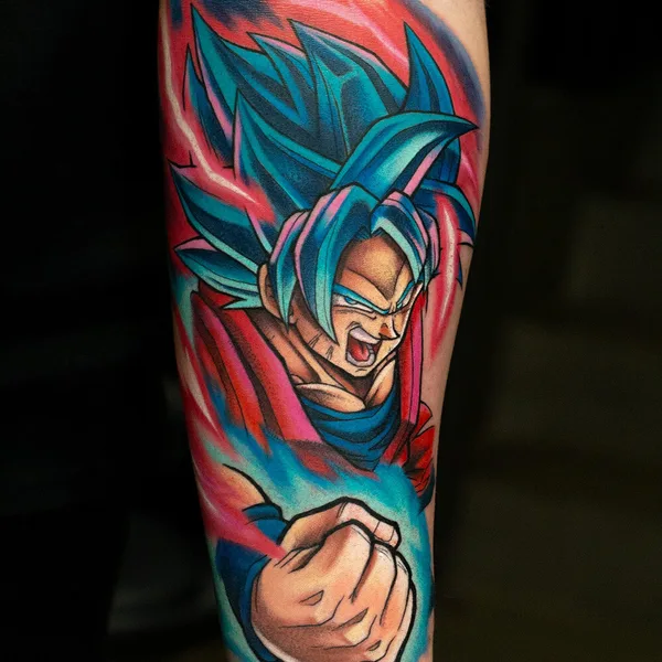 Anime tattoo by Rogério Opix in São Paulo