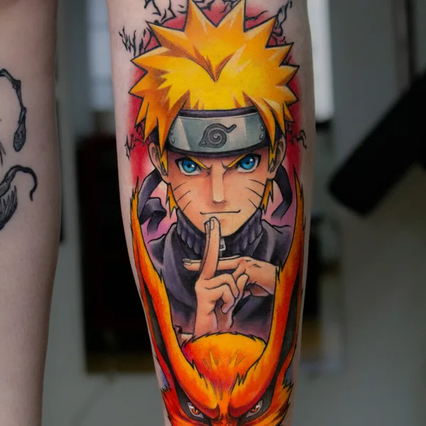Anime tattoo by Rogério Opix in São Paulo