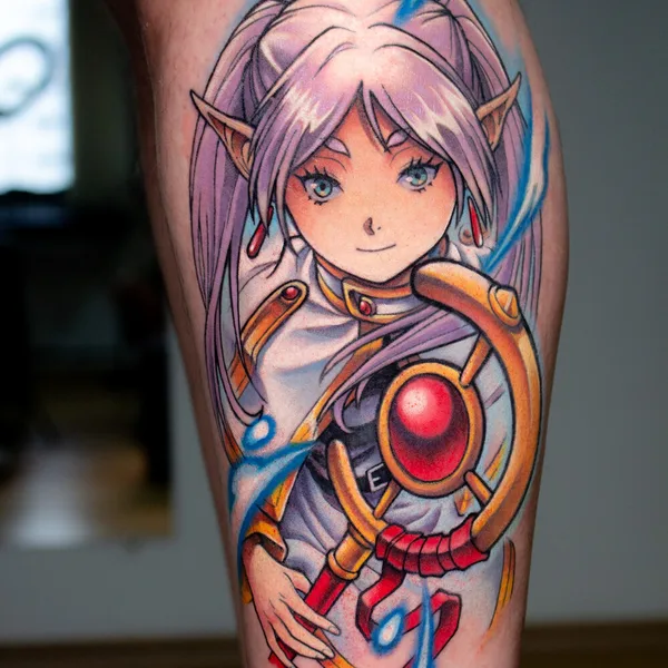 Anime tattoo by Rogério Opix in São Paulo
